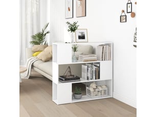 Bibliothèque, étagère de rangement bureau blanc 100x24x94 cm
