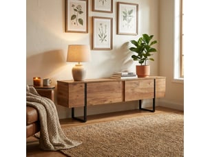 Meuble tv coloris beige 180 cm AHD AMAZING HOME DESIGN  754NRD1108