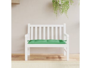 Coussin de banc de jardin, coussin d'assise vert 110x50x7 cm tissu oxford cf52850