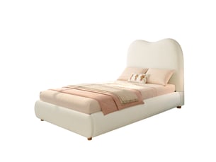Lit coffre 90x200 cm WISHDOR   coloris beige