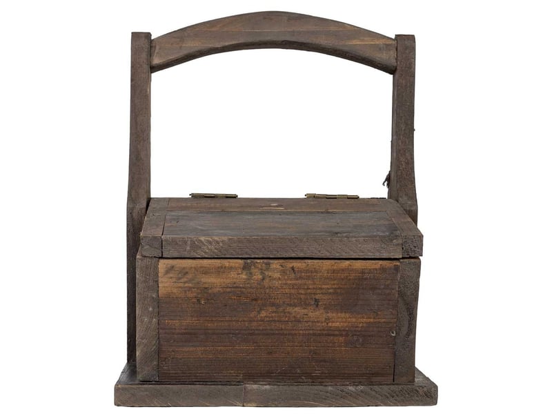  Panier en bois brun 36,5x25x31 cm h  - Conforama E
