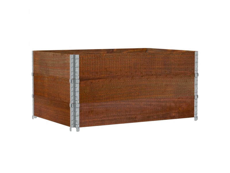  Jardinière - bac à fleurs marron 120x80 cm bois massif de pin  - Conforama E