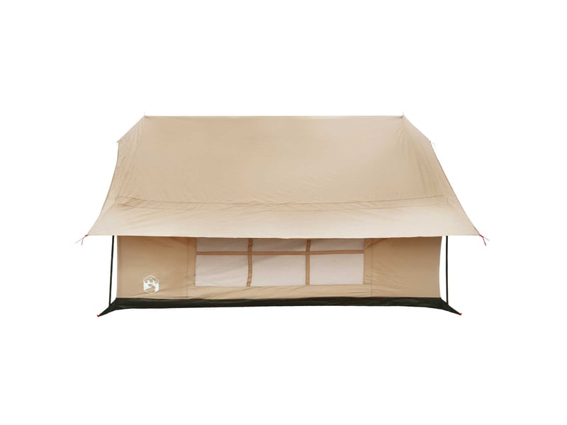  Tente de camping, tente cabane crème 340x246x210 cm polycoton  - Conforama E