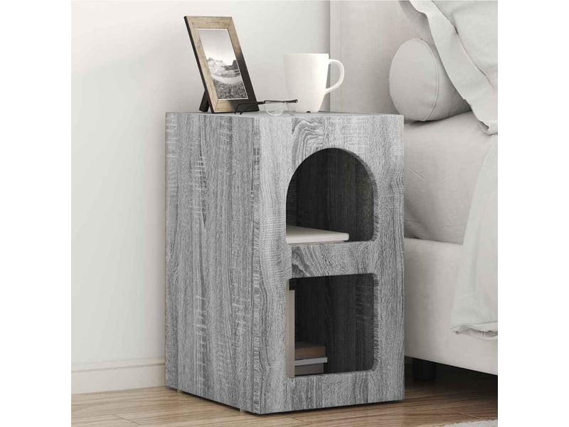  Table de chevet gris sonoma 29,5 x 33,5 x 50 cm  - Conforama B