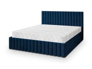 Lit coffre 180x200 cm <strong>MASSENO</strong> <strong></strong> coloris bleu