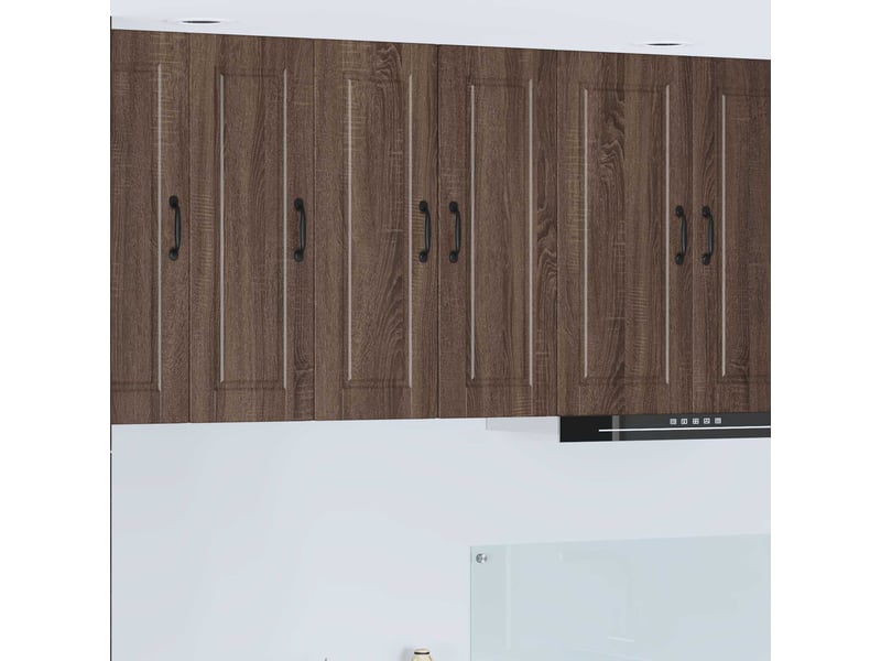  Meuble mural de cuisine | armoire de cuisine 2 pcs chêne brun bois d'ingénierie shl1883  - Conforama B