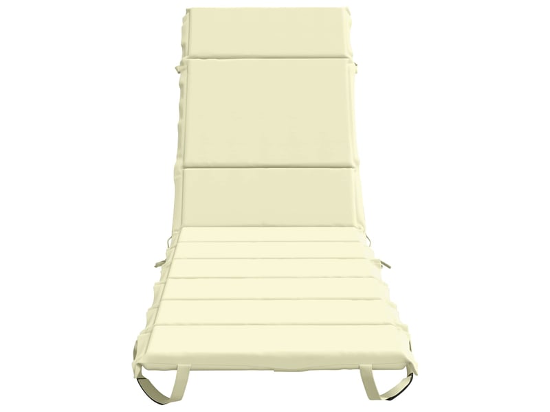  Coussin de transat, coussin pour bain de soleil gemert 100 % polyester crème 200 x 60 x 3 cm cf56145  - Conforama D