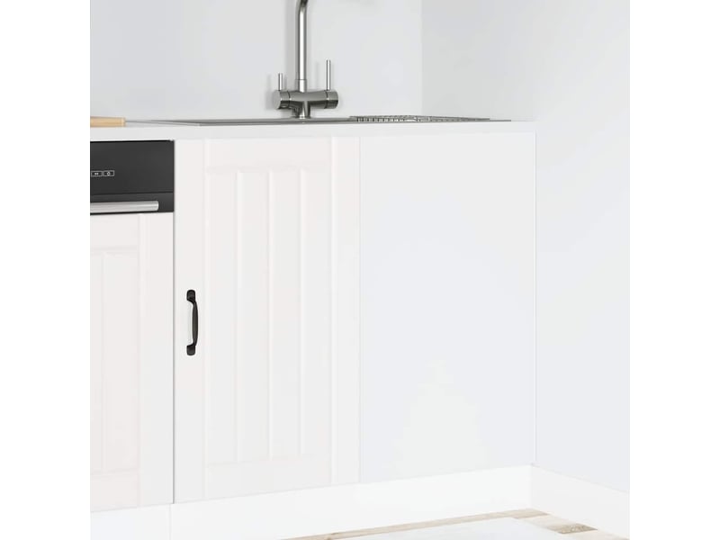  Meuble de rangement, meuble bas de cuisine blanc bois d'ingénierie  - Conforama B