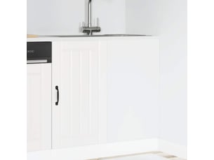 Meuble de rangement, meuble bas de cuisine blanc bois d'ingénierie