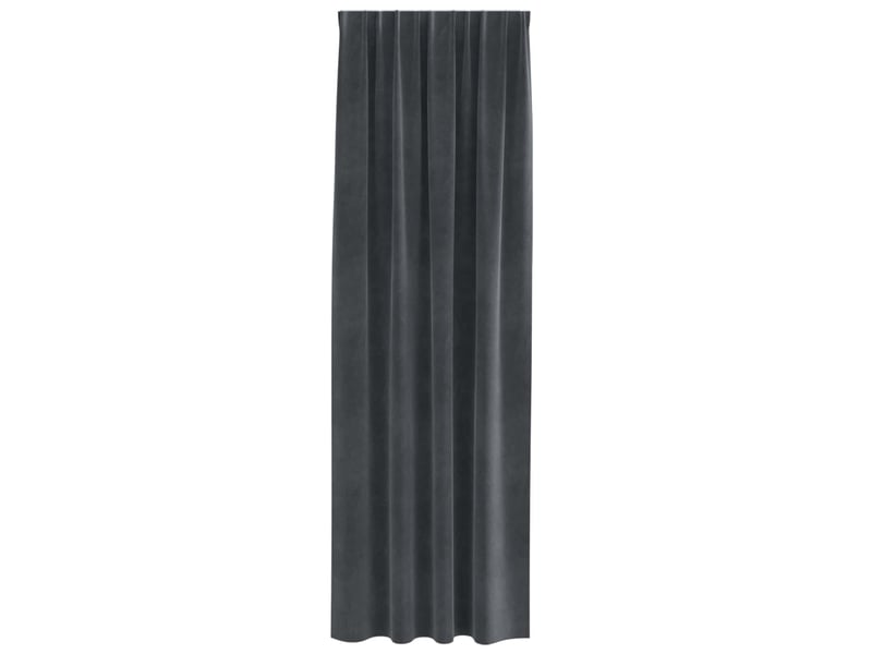  Lot de 2 rideaux, rideaux de fenêtre gris clair 140 x 245 cm velours cf44048  - Conforama D