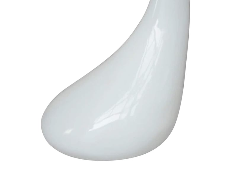  Table basse | table de salon et dessus de table verre rond blanc brillant 2 pcs  - Conforama E