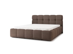 Lit coffre 180x200 cm <strong>MASSENO</strong> <strong></strong> coloris marron