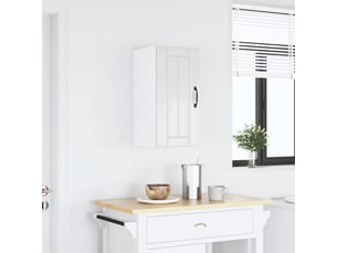 Armoire murale de cuisine lucca blanc brillant bois ingénierie shl5433