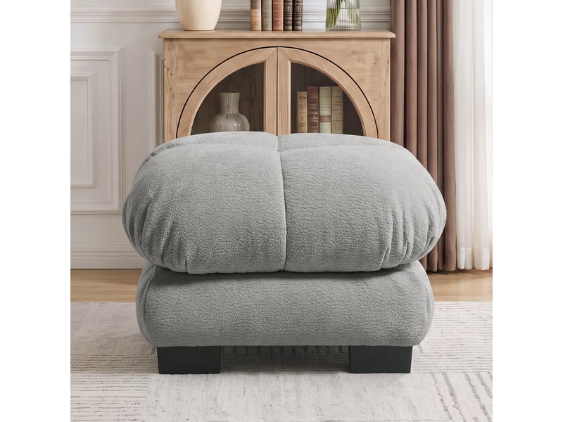  Tissu chenille ottoman - gris clair SF20260312016 - Conforama C