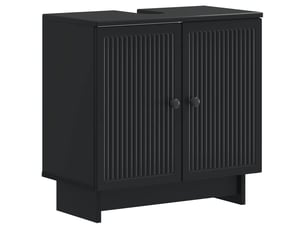 Meuble sous lavabo de salle de bain ede noir cf64879