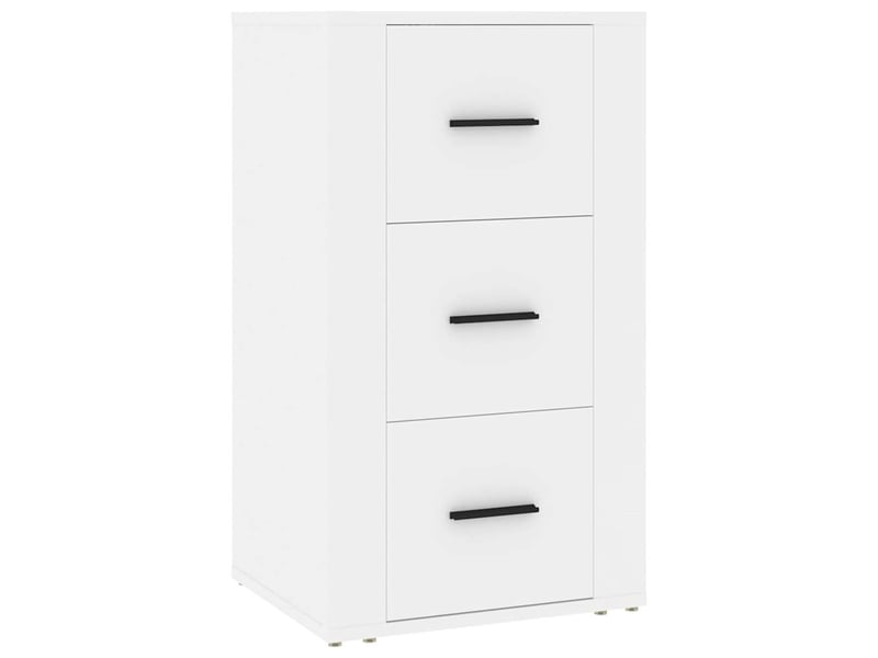  Buffet - bahut - meuble de rangement blanc 40x33x70 cm bois d'ingénierie  - Conforama A