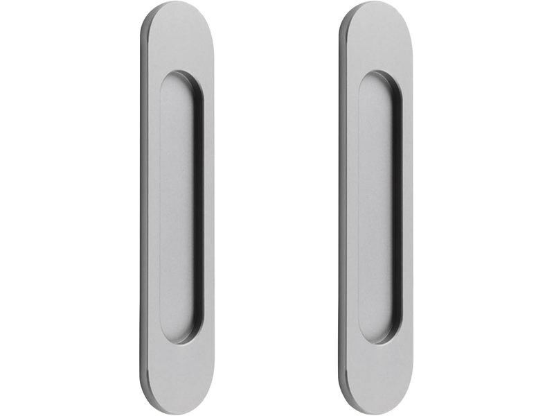  Poignée de porte coulissante - pour portes coulissantes, fenêtres - aluminium - 2 pièces - 18 cm - gris  - Conforama E