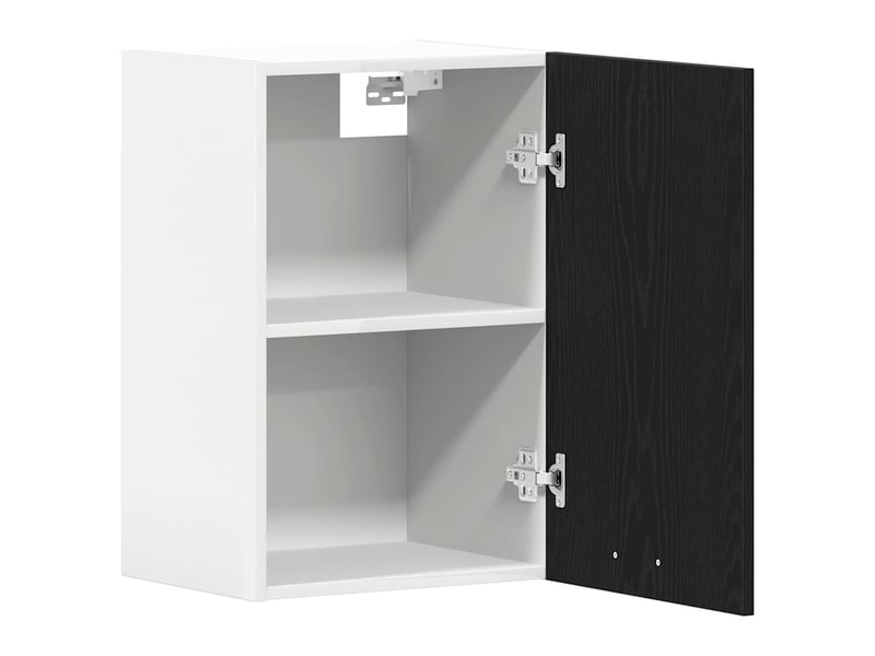  Meuble de rangement cuisine, armoire suspendue en chêne noir 40x31x60cm bois d'ingénierie  - Conforama E