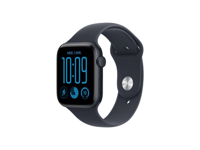  Montre connectee se 3 gps 44mm aluminium midnight avec bracelet sport bleu marine ml MJL94ZRA - Conforama A