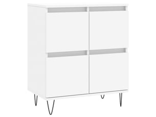 Buffet - bahut - meuble de rangement blanc 60x35x70 cm bois d'ingénierie