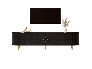 Meuble tv coloris noir 40 cm <strong>VIVRYN</strong>  <strong></strong>