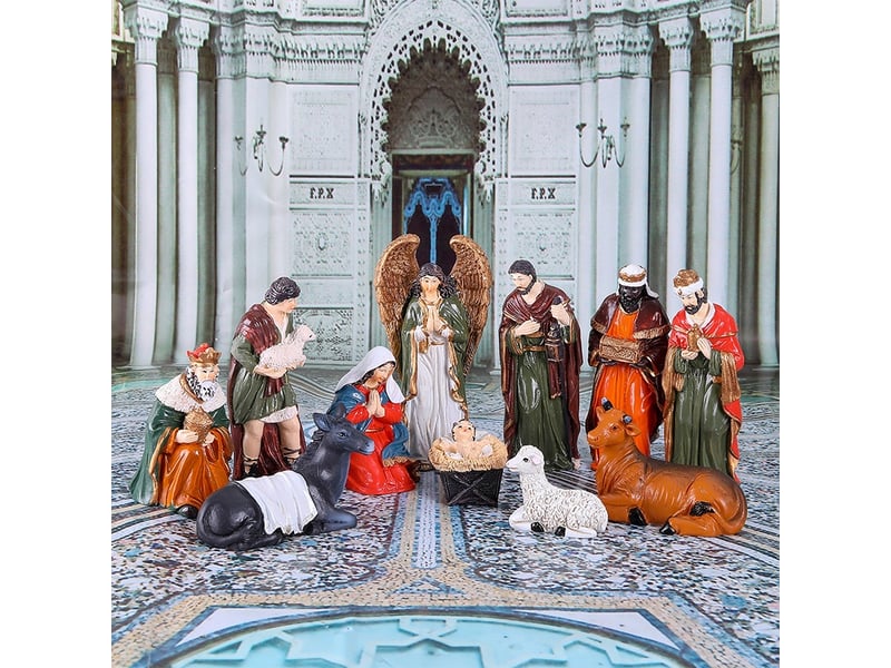  Générique 11 figurines de crèche de noël  nativité  - Conforama E