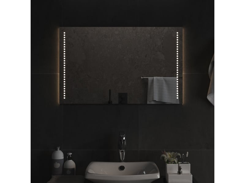 Miroir de salle de bain, miroir de toilette à led 50x80 cm cf62501 - Conforama B