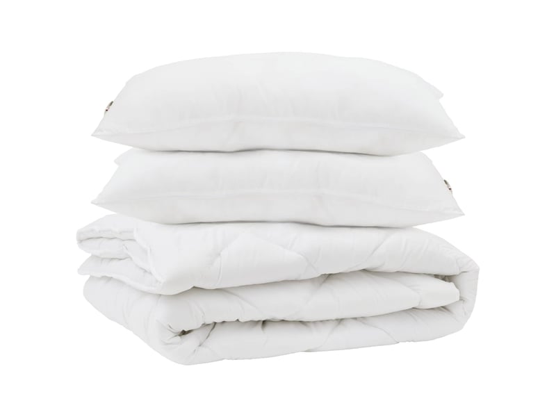  Couette avec oreiller 3 pcs - duvet blanc microfibre  - Conforama A