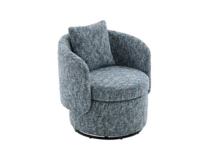 Fauteuil fixe pivotant  ULEVR  Tissu bleu vendu A l'unité