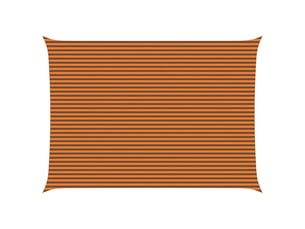 Voile d'ombre - voile d'ombrage - voile parasol orange et marron 5 x 7 m 100 % polyester oxford