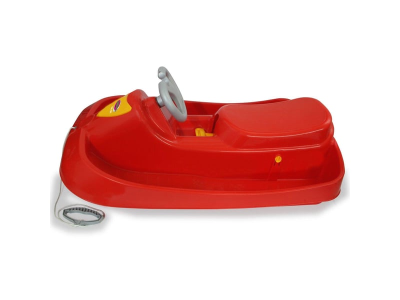  Snow play bob ralley 100 cm rouge avec volant et frein 461100 - Conforama B