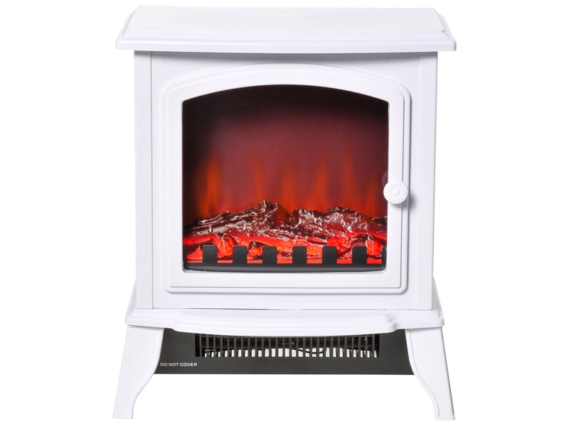  Cheminée électrique décorative blanche, chauffage 10002000 w pour 20 à 25 m²  - Conforama B