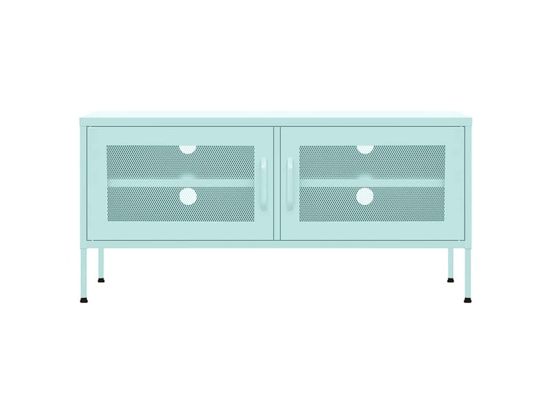  Meuble tv - banc tv - meuble de rangement vert menthe 105x35x50 cm acier  - Conforama C