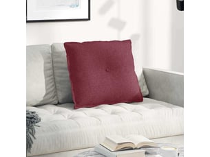 Coussin de dos, coussin de dossier bordeaux 60 x 19 x 50 cm tissu cf54601