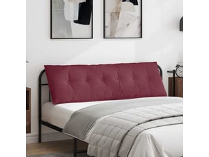 Coussin de dos, coussin de dossier bordeaux 160 x 19 x 50 cm tissu cf54586