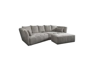 Canapé droit fixe <strong>MEUBLORAMA</strong> <strong></strong> 6 places Tissu gris