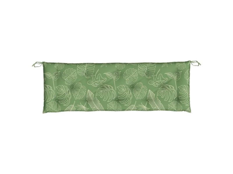  Coussin de banc de jardin, coussin d'assise motif de feuilles 150x50x7 cm cf52755  - Conforama D