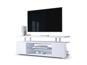 Meuble tv coloris blanc 130 cm MODENVIE  