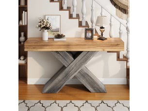 Table basse rectangulaire coloris naturel <strong></strong> <strong></strong> - 30 cmx140 cm
