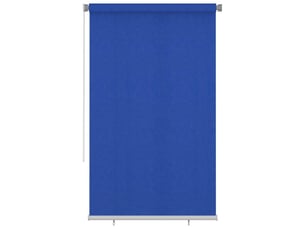 Store enrouleur, store roulant d'extérieur 145 (l) x 230 (h) cm bleu hdpe cf47332