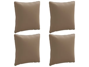 Lot de 4 coussins de dos, coussins de dossier putten 100 % polyester taupe cf59440