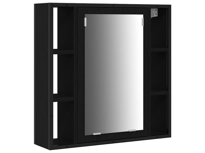 Ensemble de mobilier de salle de bain 3 pc chêne noir cf64328 - Conforama E