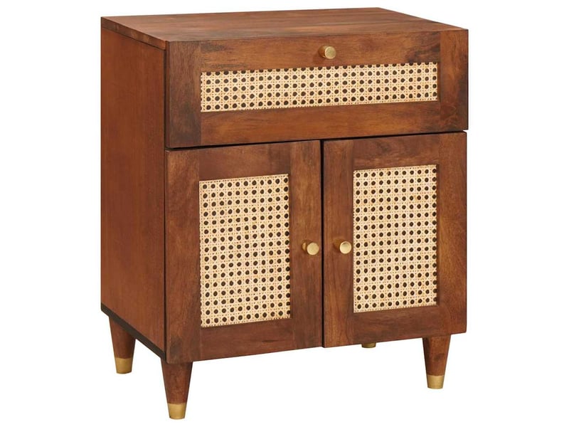  Tables de chevet 50 x 33 x 60 cm bois de mangue massif  - Conforama B