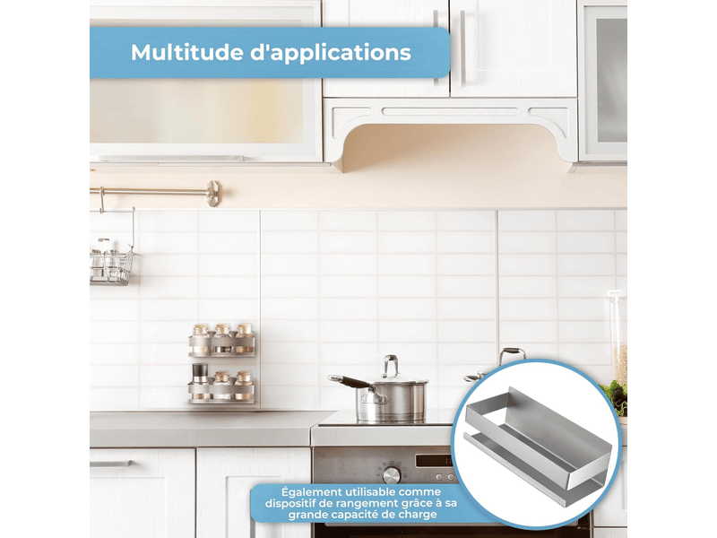  Étagère de douche étagère de salle de bain sans perçage - fixation sécurisée - acier inoxydable s304  - Conforama E