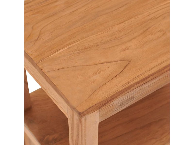  Table de chevet - cabinet de chevet - table de nuit 40x30x50 cm bois de teck massif  - Conforama E