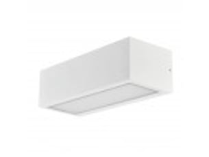 Applique extérieure fabrilamp conga coloris blanc 1 x e27 ip54 8 x 26 x 10,8 cm