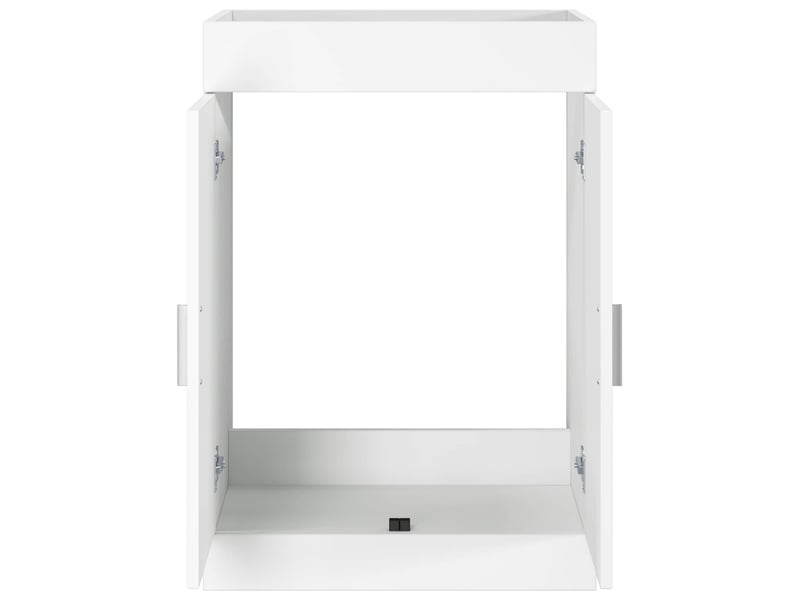  Meuble sous lavabo de salle de bain, commode blanc 78.5x37.5x81 cm shl8468  - Conforama D