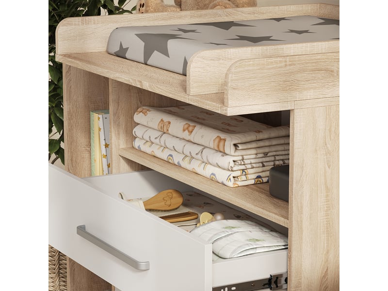  Vicco commode à langer, sonomablanc, 110x93cm  - Conforama D