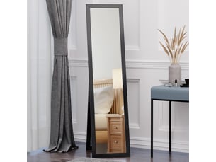 Miroir  habilleuse coloris noir <strong>SWEIKO</strong>  <strong></strong> - 37 cm x 37 cm