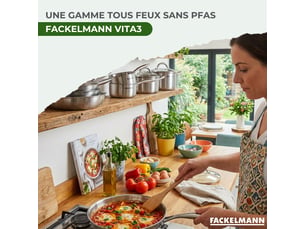 Batterie de cuisine avec 2 poêles 2026 cm 2 casseroles 1418 cm et 2 faitouts 2024 cm sans pfas fackelmann vita3